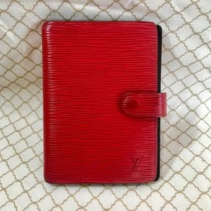 Louis Vuitton EPI Agenda PM Notebook Cover Red.